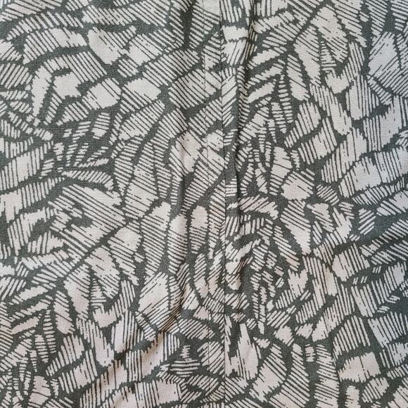 Christopher & Banks Skirt Womens 12 Earthy Abstract Leaf Goblincore Cottagecore - Picture 4 of 9